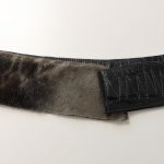 Formskåret sælskinds bælte