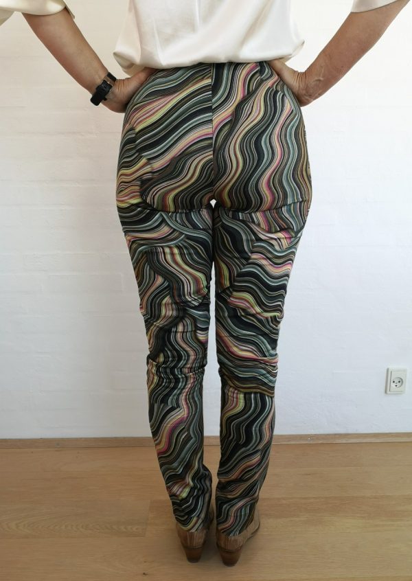 Multicolor bukser med grafisk print