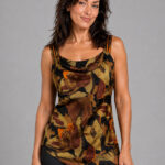 Asymmetrisk silketop i unik silke