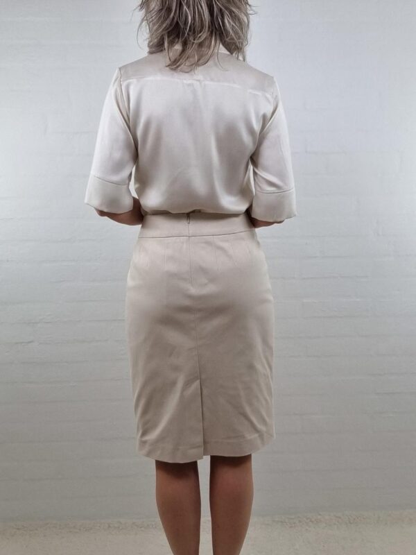 Stretch nederdel i lys nude